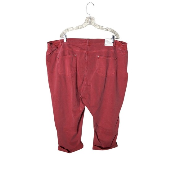 J Jill Denim Jeans Women's Size 28 W Cherry Red Authentic Fit Cropped - Picture 2 of 9